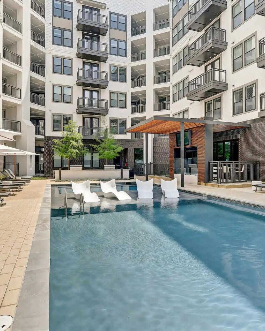 hazel by the galleria apartments near the galleria dallas pool