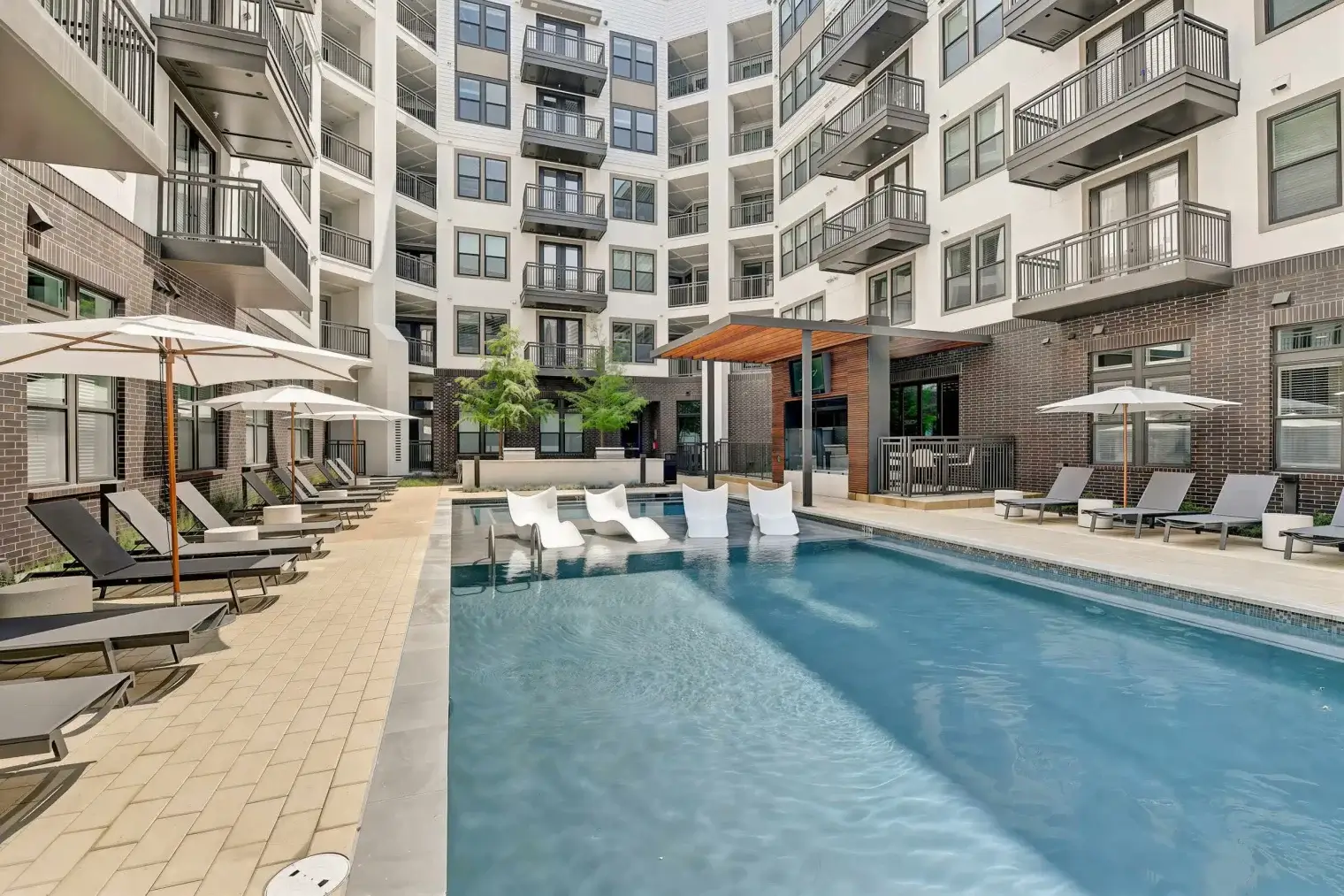 hazel by the galleria dallas pool